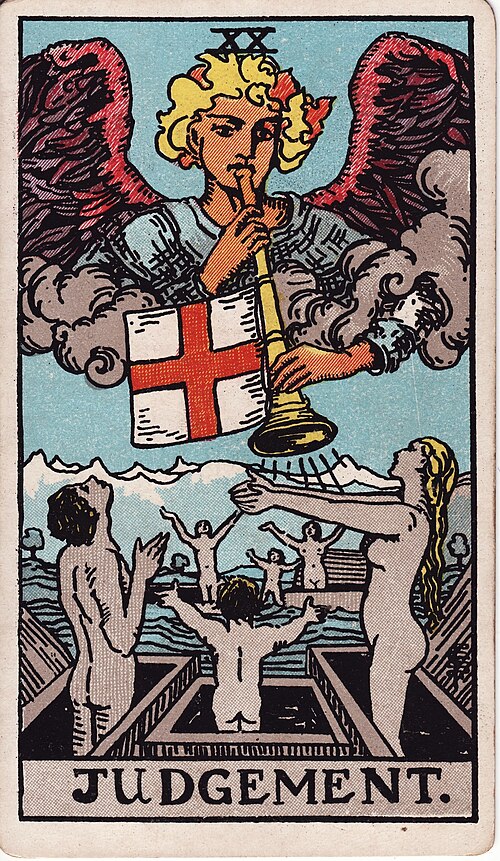 Judgement Tarot Card: Upright, Reversed & Spread Meanings — Rider-Waite-Smith tarot card